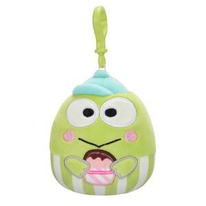 New With Tag Squishmallows Hello Kitty‎ And Friends Keroppi 3.5" Clip-on Plush